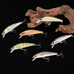 Johncoo Wobbler Minnow hundimiento por gravedad para trucha, perca