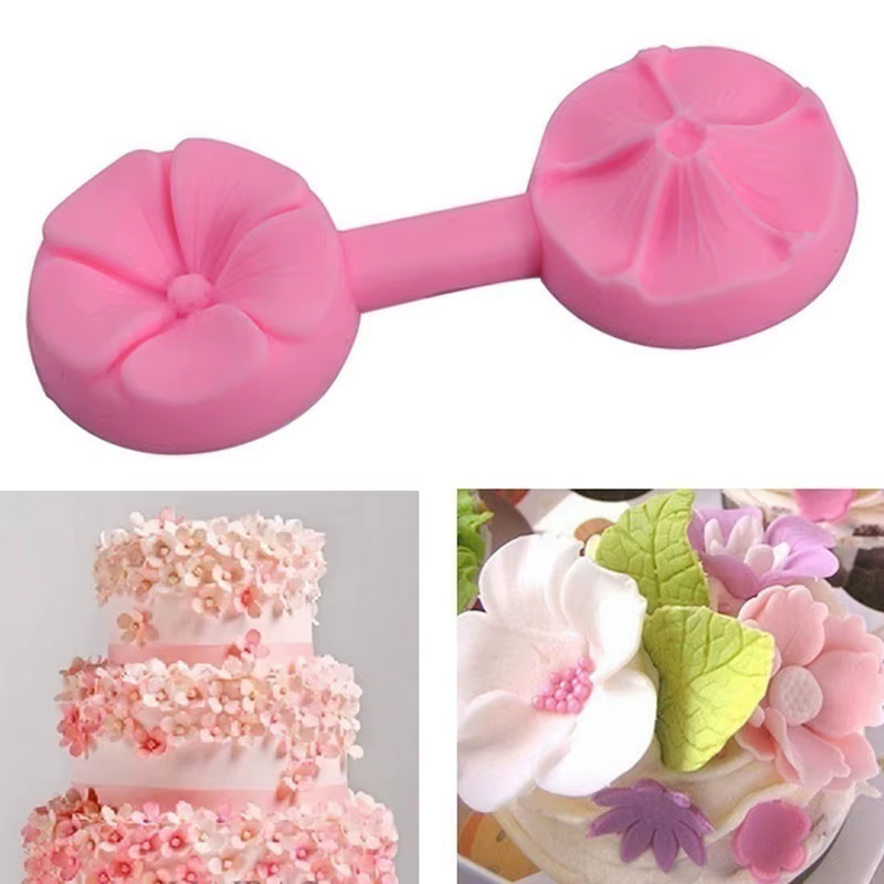 Molde Silicona 3D para Señuelos – Diseño Floral Pastel - imagen 4