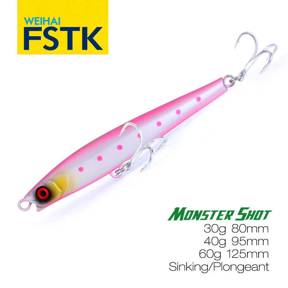 FSTK señuelo lápiz de hundimiento pesado Monster Shot para agua salada - imagen 3