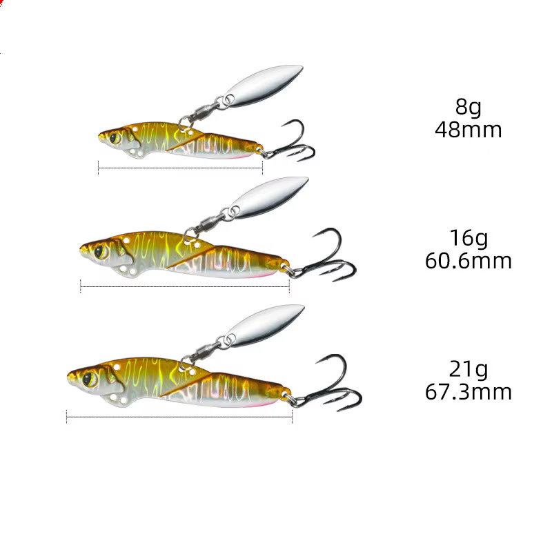 Señuelo VIB Swimbait Doble Acción Cobre - imagen 3