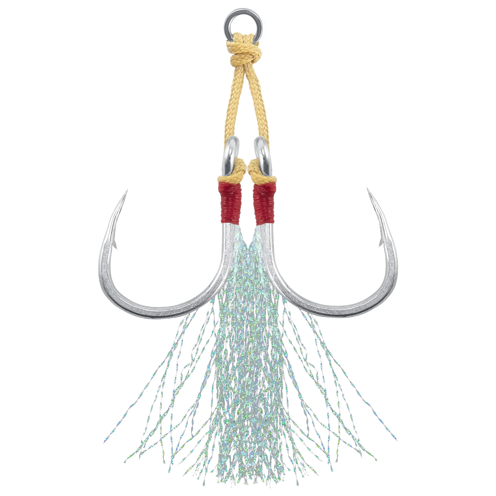 Anzuelo doble de asistencia Jigging – Plantilla diamante para atún - imagen 3