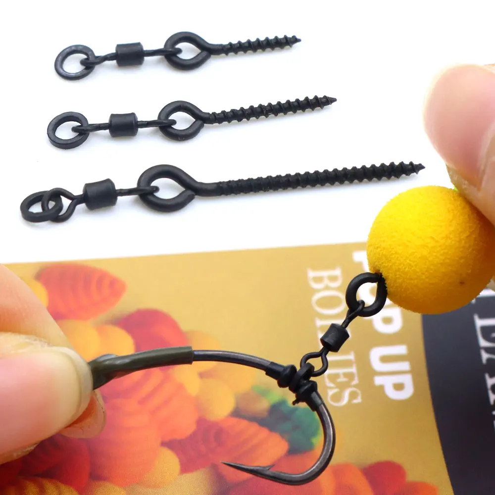 Tornillos giratorios negros mate en blister