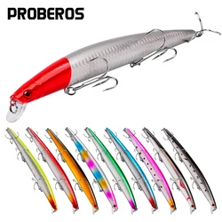 PROBEROS Señuelo Flotante Duro Triple Gancho – Carpa y Luc