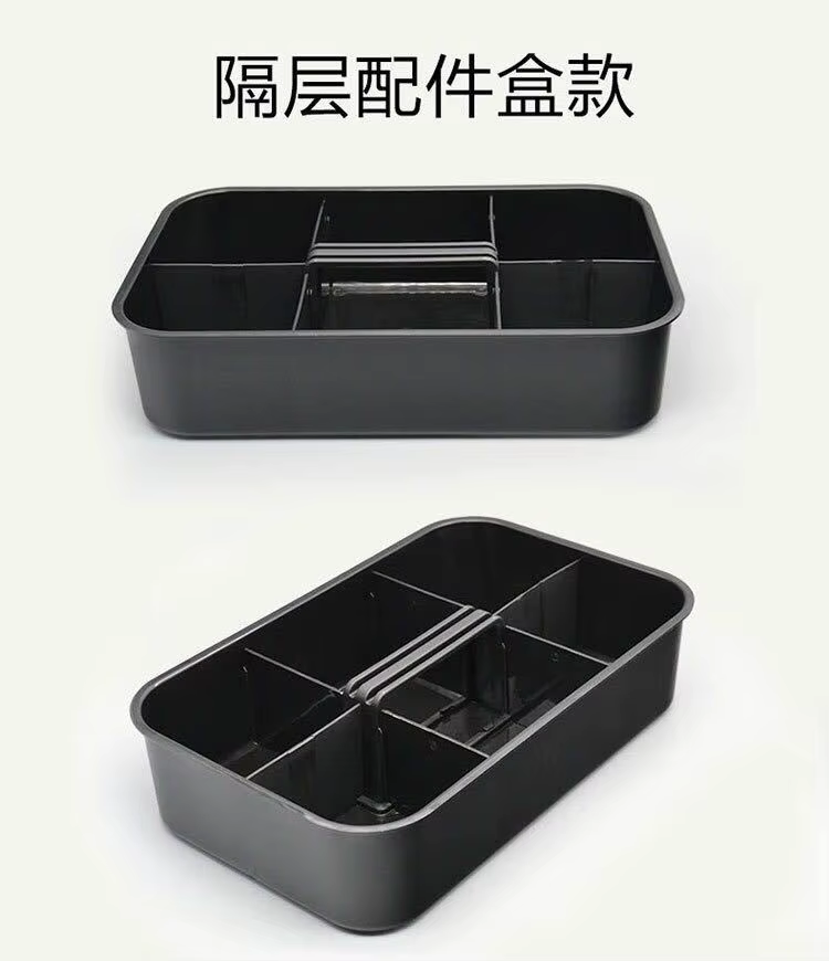 Caja organizadora abierta