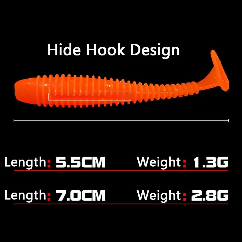 Swimbaits para lubina con cola paleta – señuelos blandos para spinning - imagen 4