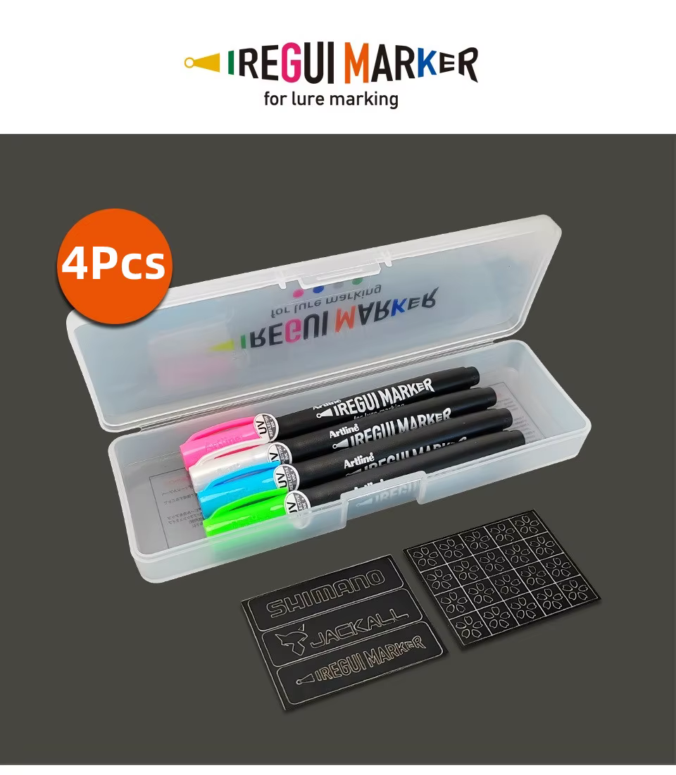 Bolígrafos UV para señuelos de pesca iluminados
