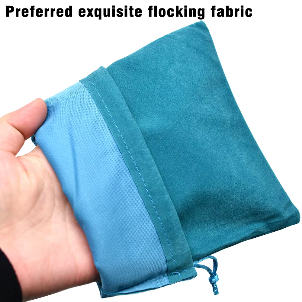 Bolsa almacenamiento carretes pesca portátil con cordón y rueda