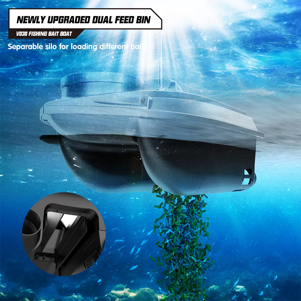 LOKEEVAN V030 Barco Cebador con GPS y Sonda para Carpas - imagen 5