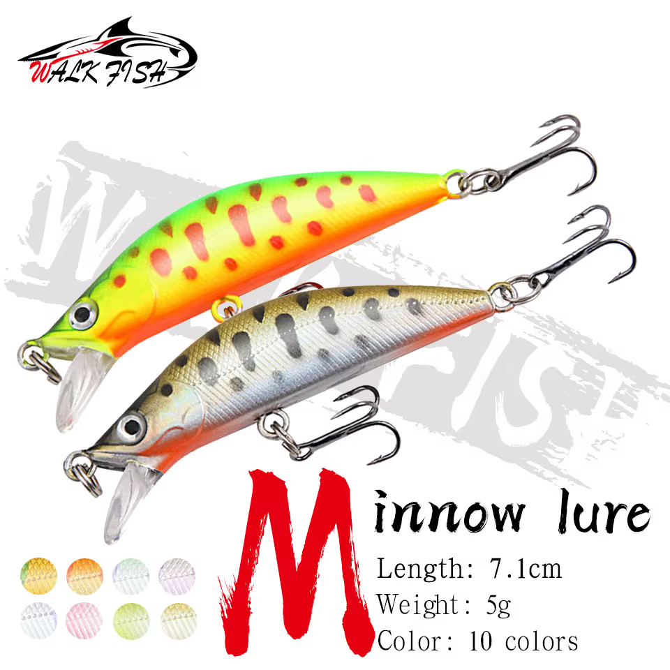 Señuelo Wobbler WALK FISH – Cebo Duro que Imita Pececillos - imagen 3