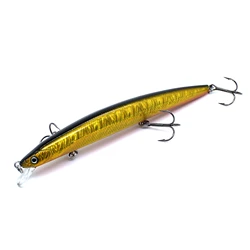 AOCLU Jerkbait Cebo duro flotante para pececillo con anzuelos triples VMC
