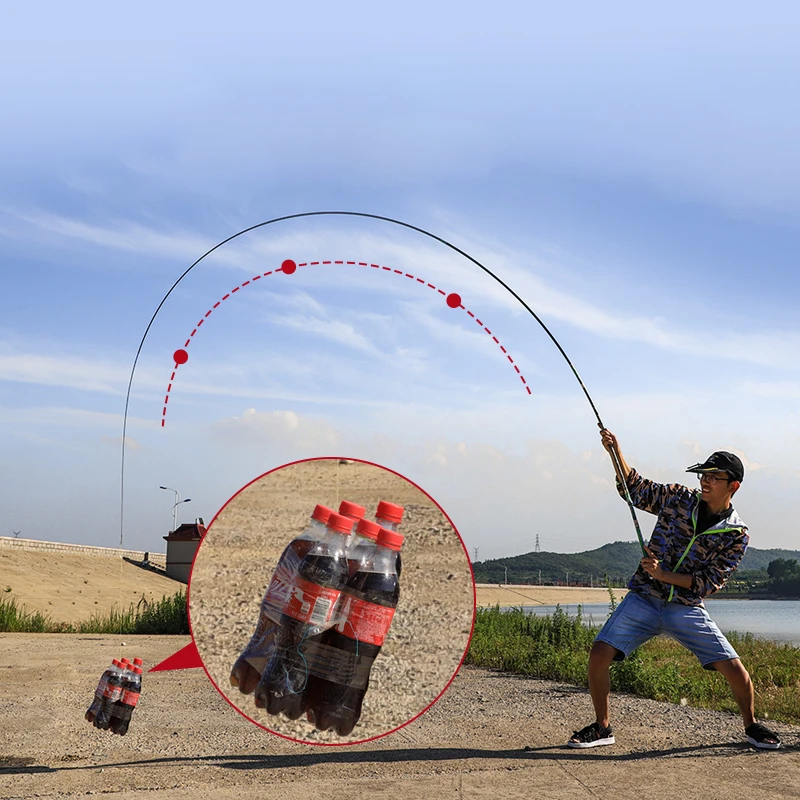 Caña telescópica de carbono FISHINGFANS para carpa y perca agua dulce - imagen 4