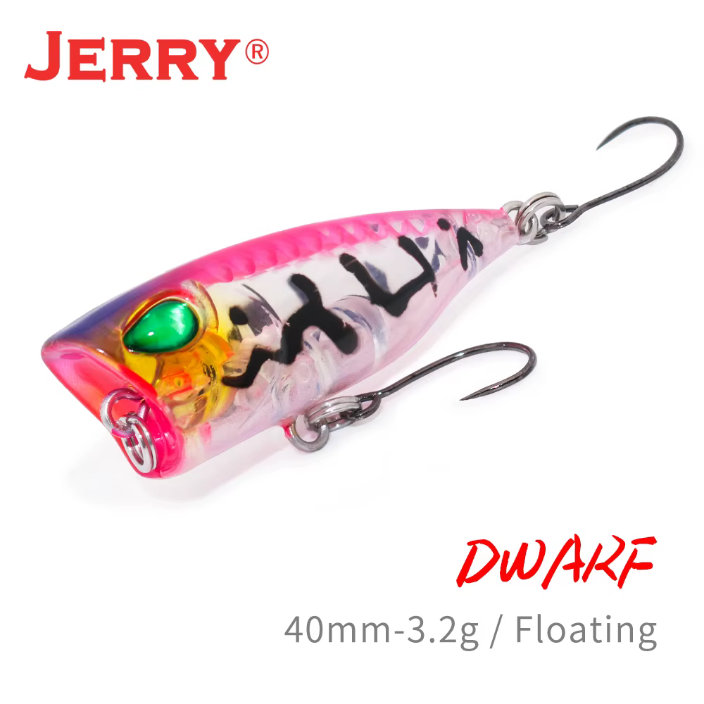 Jerry Dwarf Popper 40mm – Señuelo flotante Topwater para lubina - imagen 3