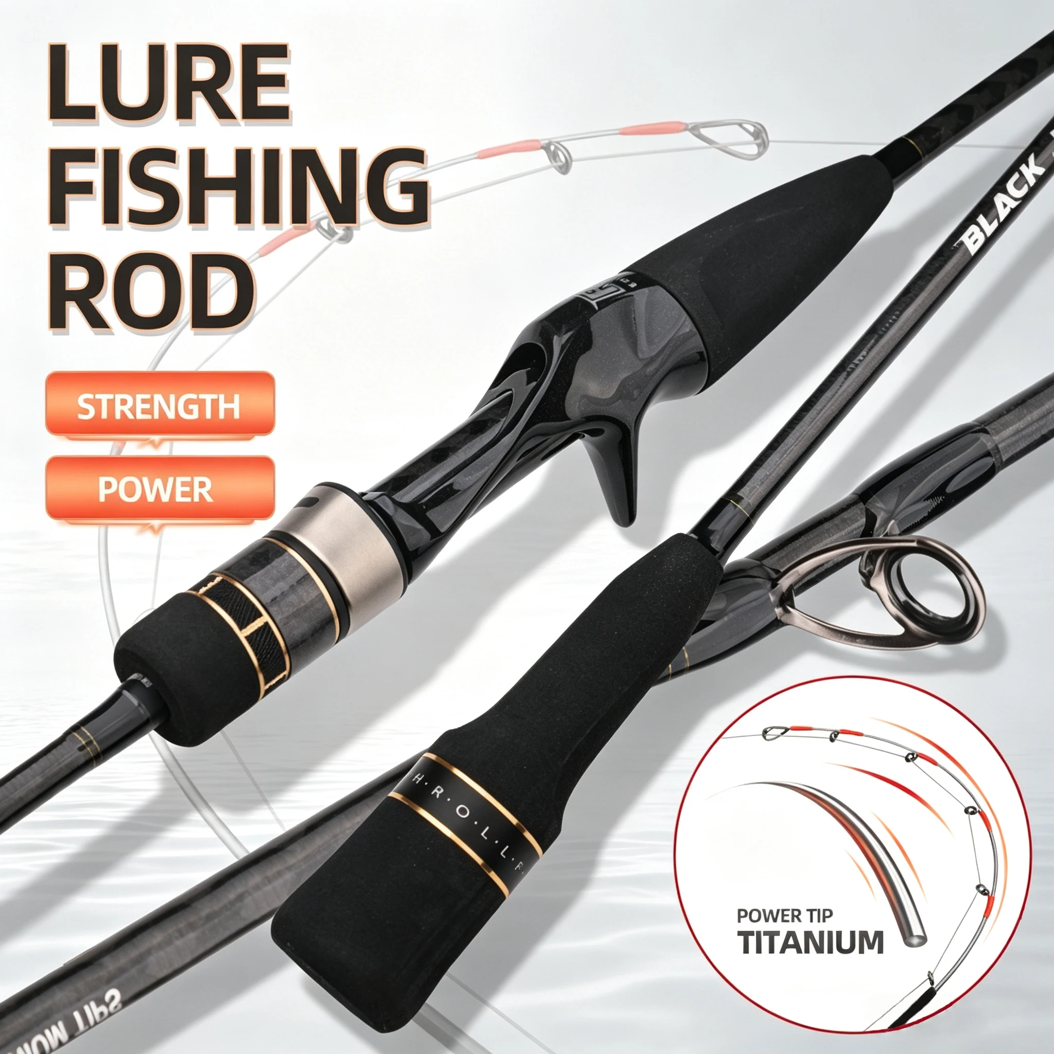 Caña de jigging Rollfish de punta titan para agua salada lenta - imagen 4