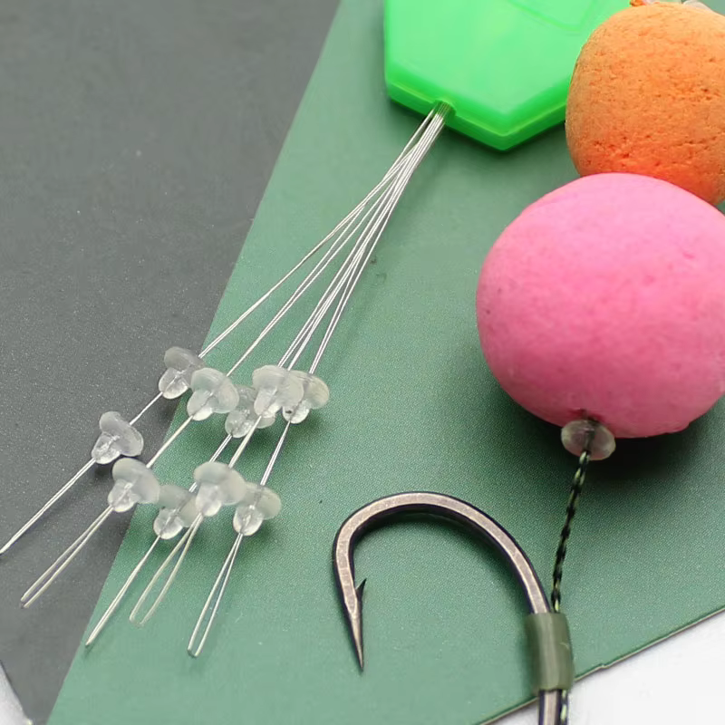Micro tapones, cuentas y soportes para aparejo de pelo carpa