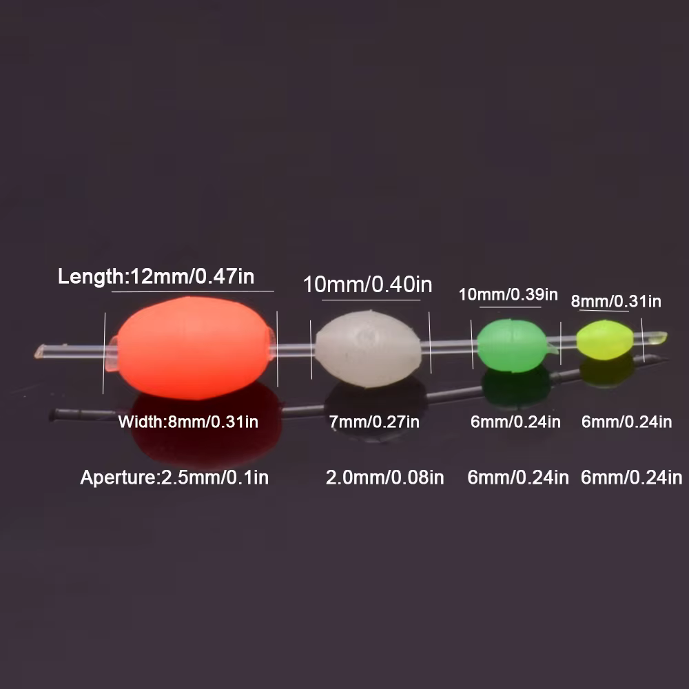 Cuentas luminosas antideslizantes para pesca con brillo nocturno - imagen 4