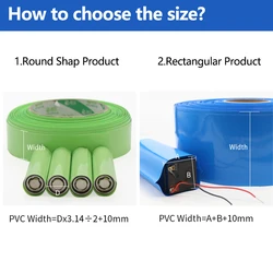 Tubo termorretráctil de PVC para baterías Lipo, aislante