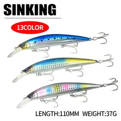 Wobbler Sinking 110mm – Señuelo duro para lubina y atún en mar