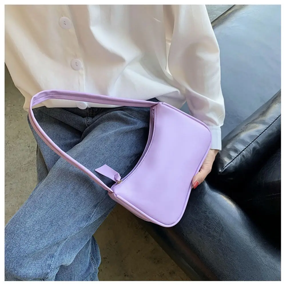 Bolso bandolera mini retro de cuero casual subaxilar - imagen 4
