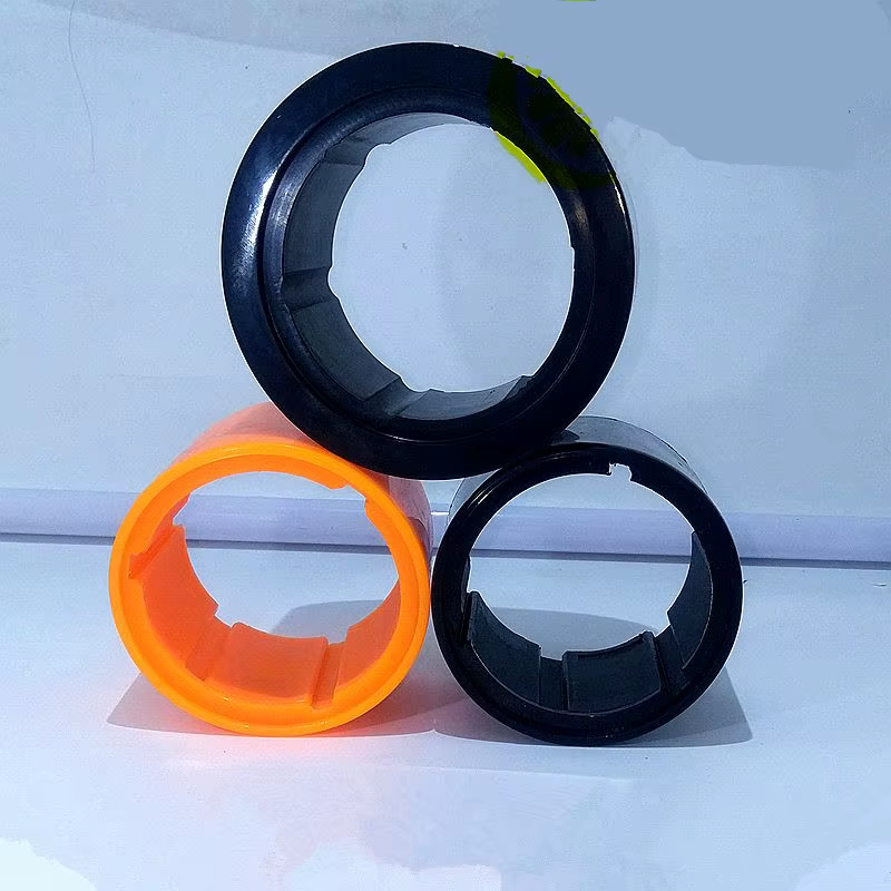 Señuelo vinilo 70-90 mm Negro Naranja para pesca - imagen 2