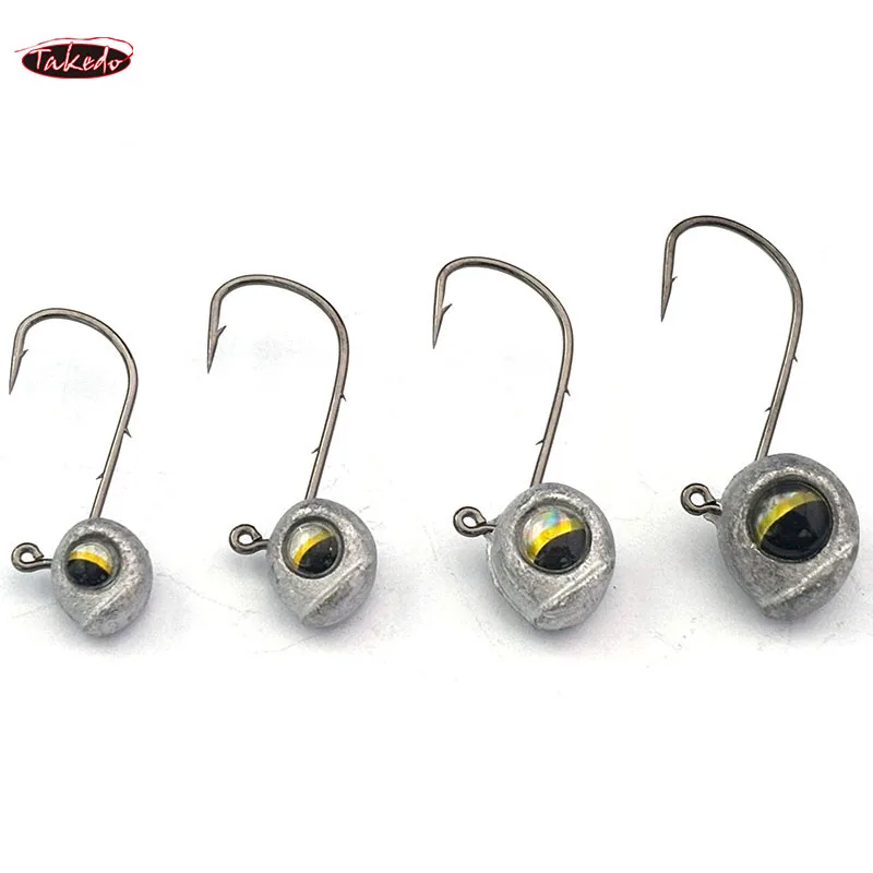 Takedo HG02 cabeza de jigging con anzuelo triple para perca y lubina - imagen 3