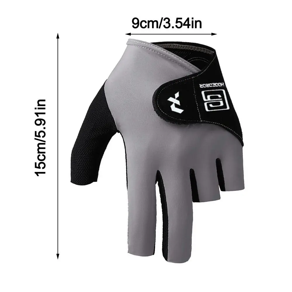 Guantes de billar elásticos antideslizantes medio dedo transpirable - imagen 5
