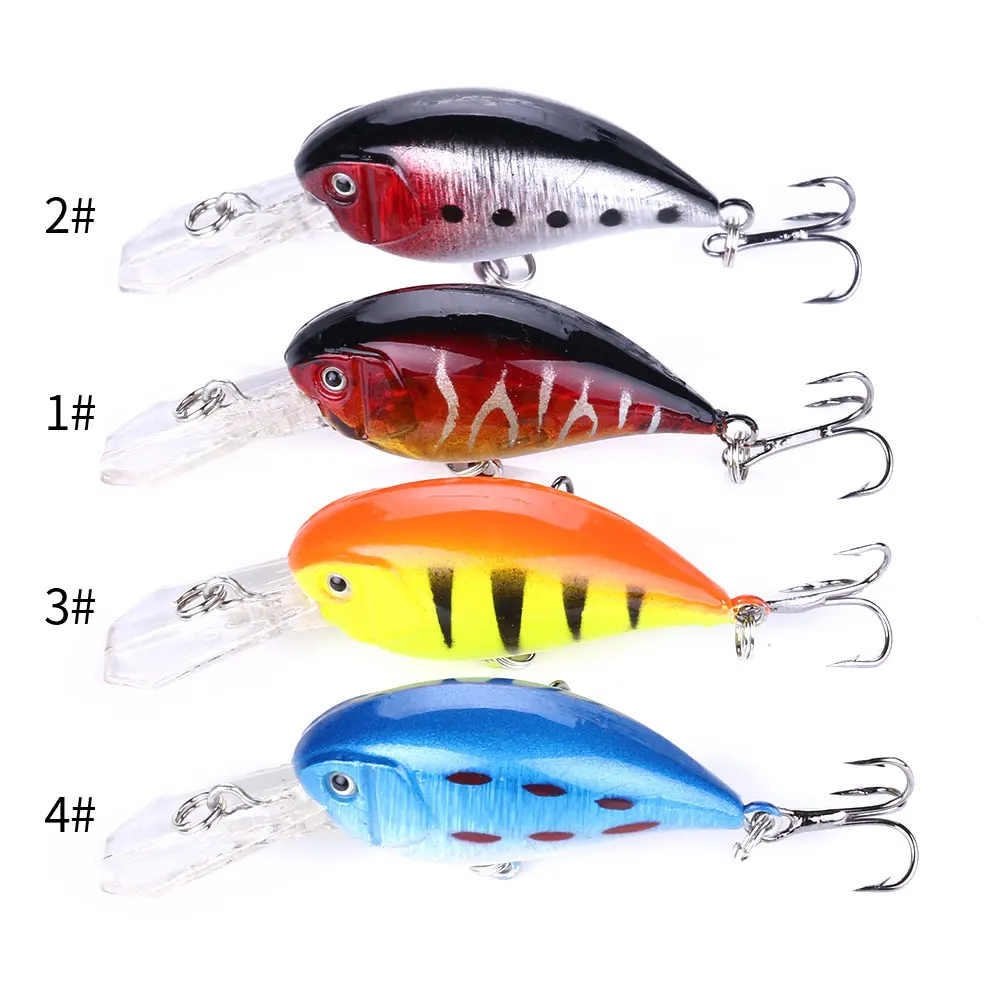 Señuelo Crankbait lengua larga – Ojos 3D para lubina, lucio y trucha - imagen 3