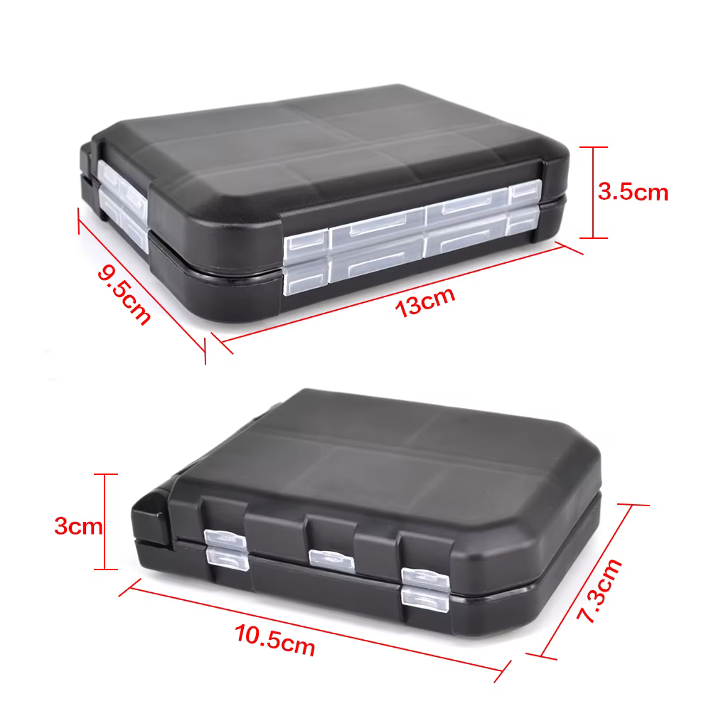 Interior de la caja con compartimentos individuales