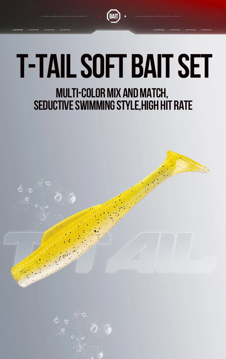 Juego de señuelos TAIYU flotantes con cola en T