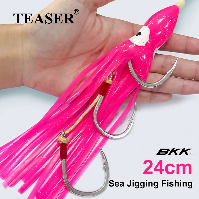 Anzuelos jig HK034 para túnidos y calamar – Vinilo
