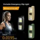 Linterna EDC recargable portátil con clip y luz de seguridad - imagen 4