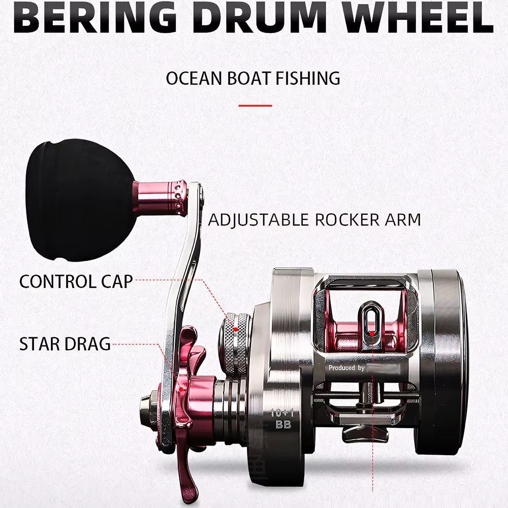 Carretes Pesca RANMI BERING SP200 – Arrastre 12 kg, Pesca en Barco - imagen 3