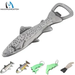 Abridor de botellas magnético de pesca MAXCATCH con llavero de peces