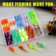 Señuelos para crappie con cola bifurcada, jig y vinilos - imagen 4