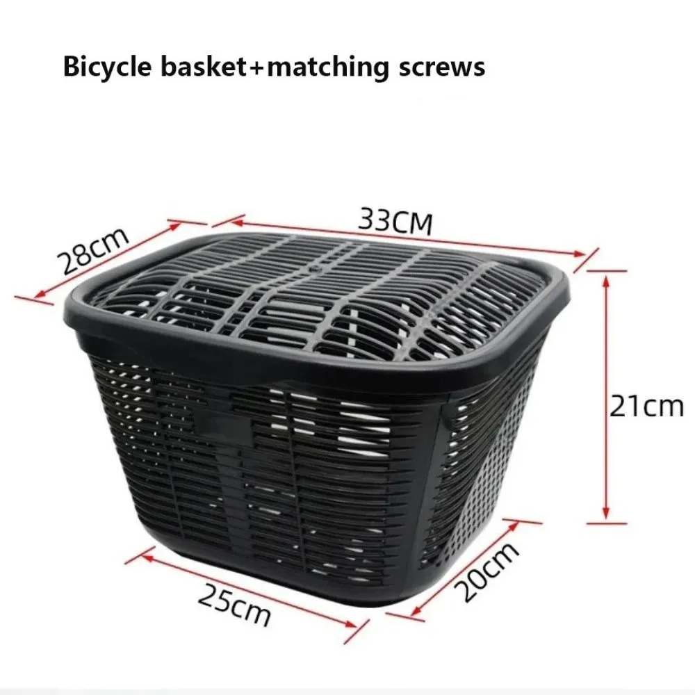 Cesta delantera colgante resistente para bicicleta eléctrica con tapa - imagen 2