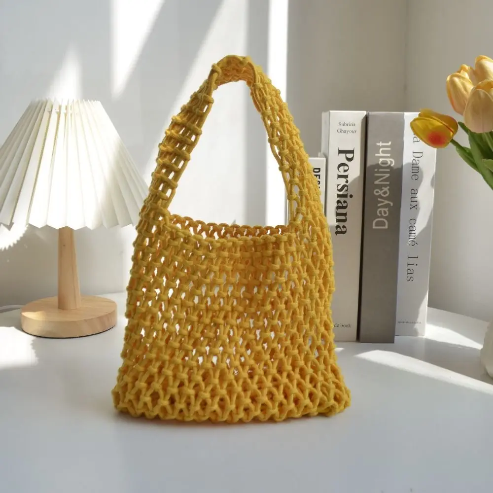 Bolso Bandolera Tejido a Mano Personalizado con Cuerda de Algodón - imagen 5