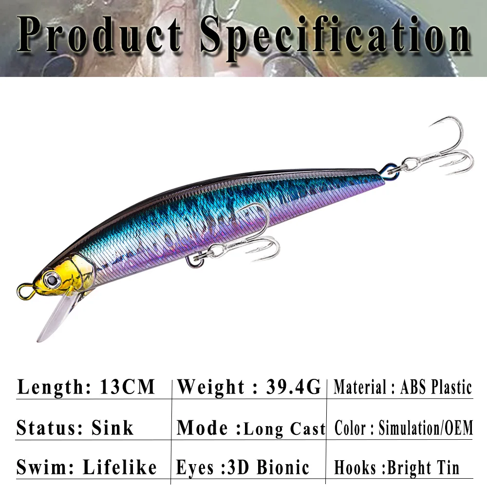 Jerkbait hundible Minnow – Gran juego y largo alcance para lucio - imagen 5
