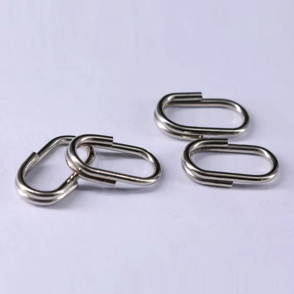 Señuelo ovalado para lucio con anillos giratorios acero inoxidable - imagen 3