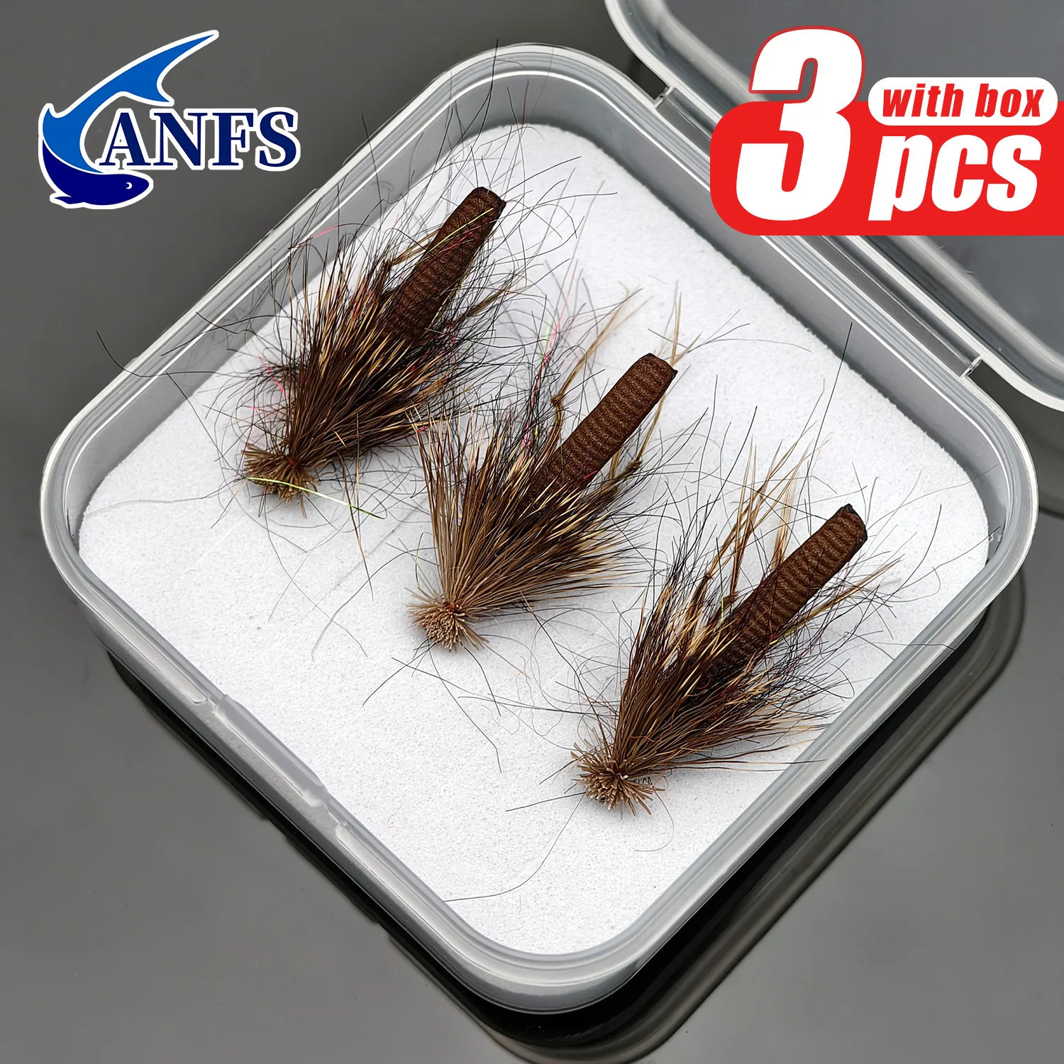ANFS Mosca seca MayFly – Broche a mano para trucha y lubina ganadora