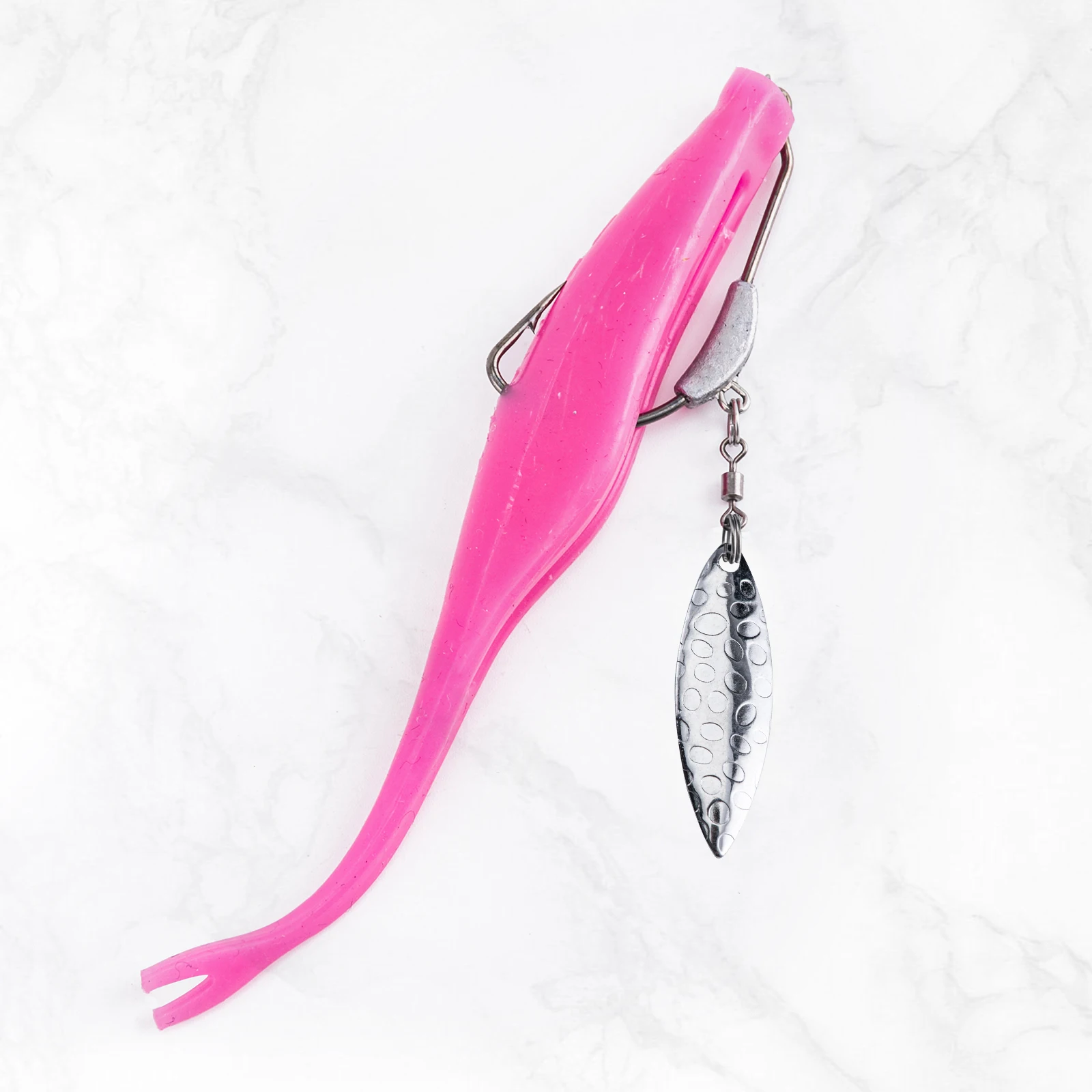 Anzuelos Underspin Goture para swimbait con giratorio dorado - imagen 2
