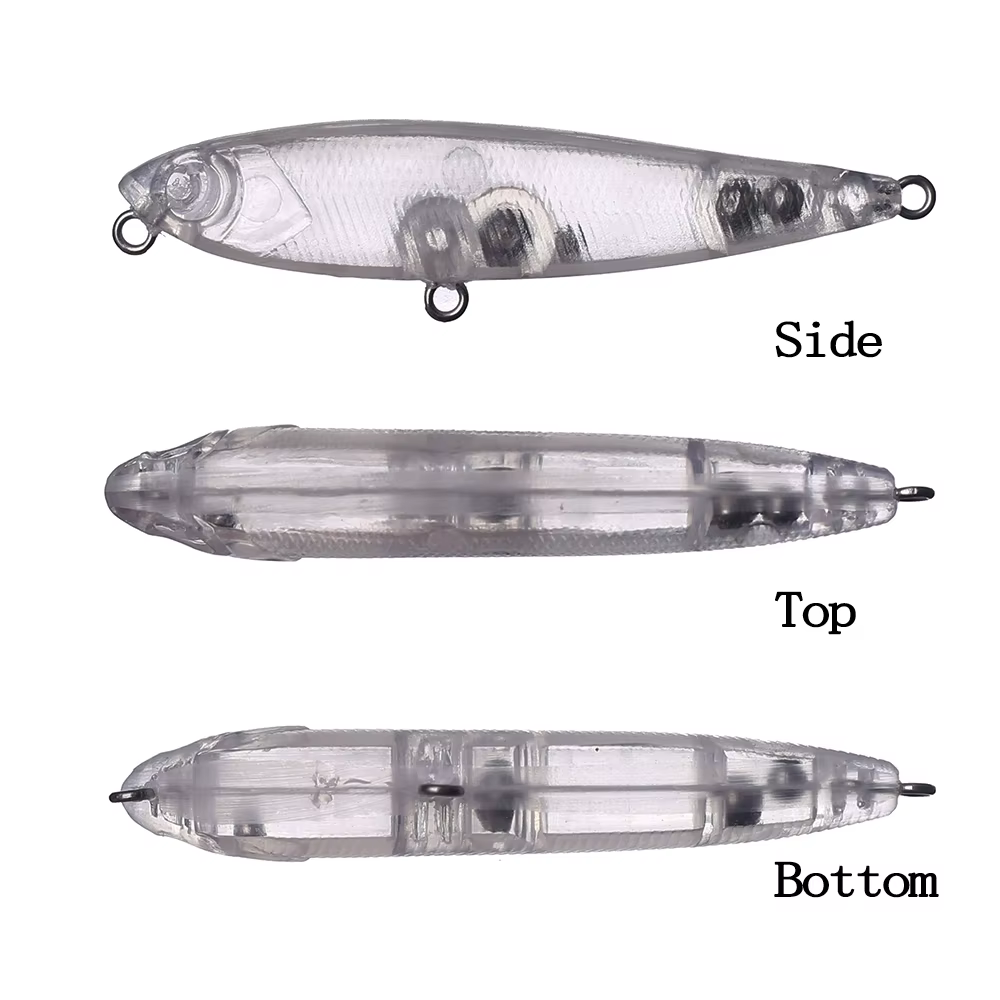 Chan'sHuang Senuelo Topwater Pencil Flotante 5,5cm Sonajero Blanco - imagen 2