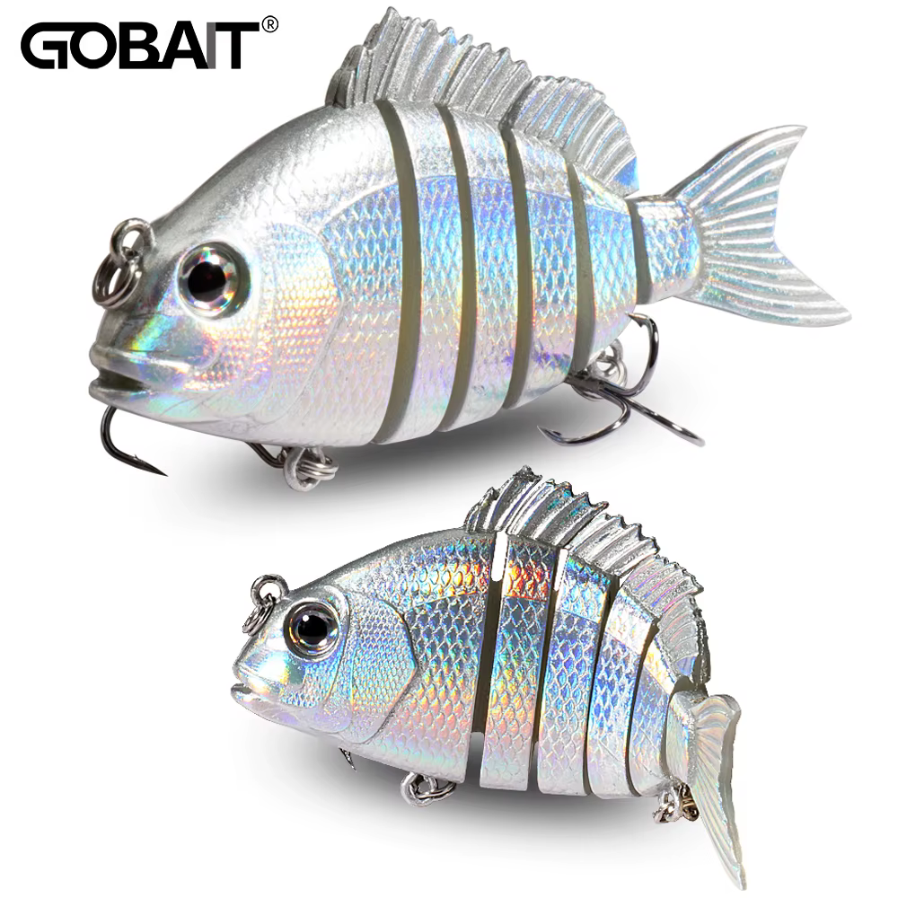 Swimbait GOBAIT 8cm – Señuelo multiarticular de hundimiento lento con triples