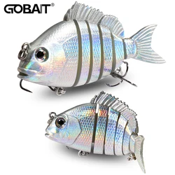 Swimbait GOBAIT 8cm – Señuelo multiarticular de hundimiento lento con triples