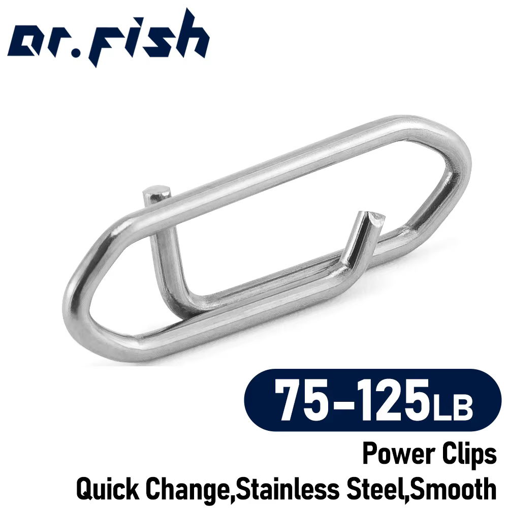 Clips cambio rápido acero inoxidable para anzuelos y señuelos