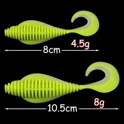 Swimbait Silicona 80-105mm para Sábalo – Set 6 señuelos blandos