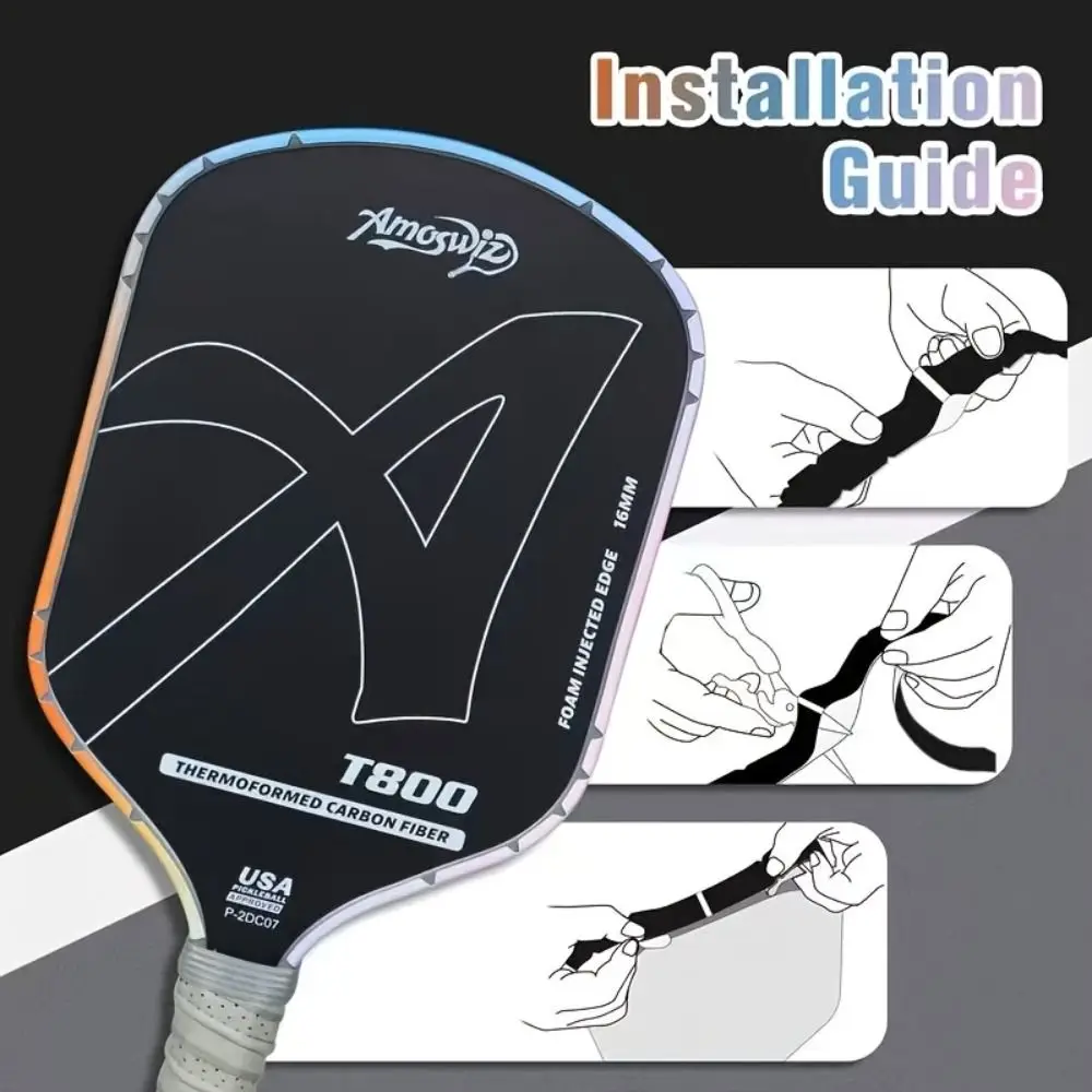 Cinta protectora de borde TPU para raqueta de pickleball – impacto - imagen 3