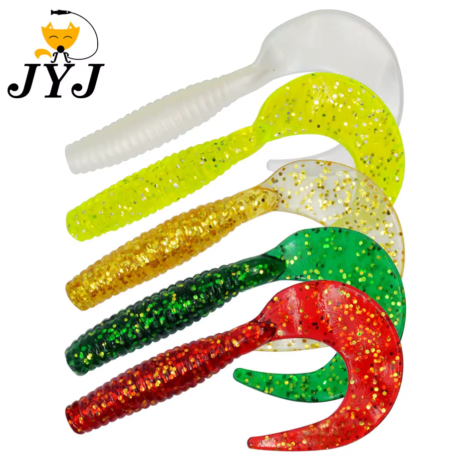 Cebo Blando JYJ 8cm Wobbler Cola Circular – Silicona 3,7g