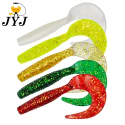 Cebo Blando JYJ 8cm Wobbler Cola Circular – Silicona 3,7g