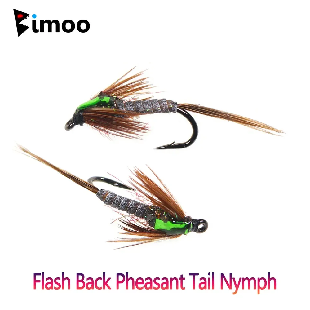 Bimoo cebos de pesca cola faisán – Tallas 14 y 16 - imagen 2