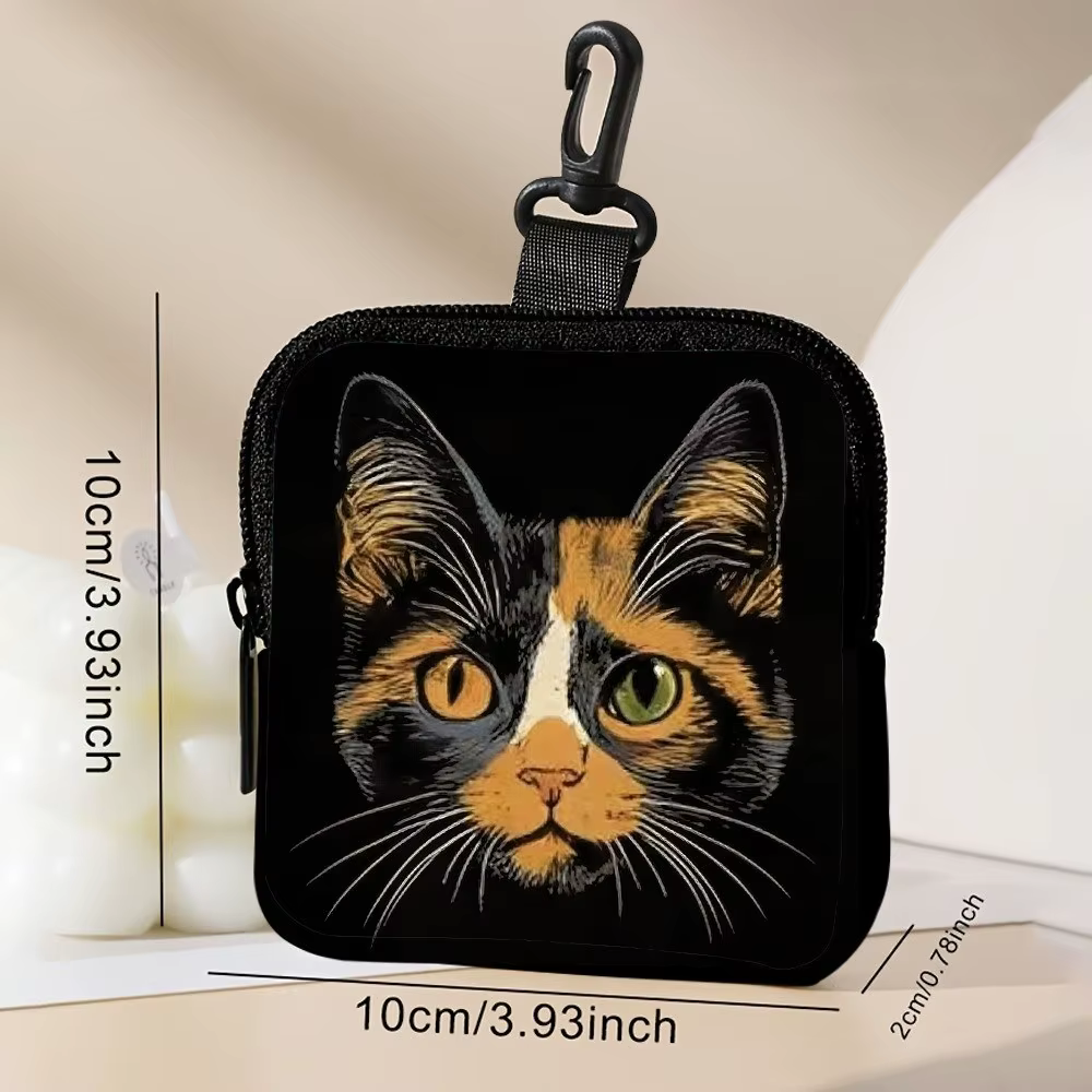 Monedero Mini con Diseño de Gato en PVC – Resistente al Agua y Portátil - imagen 4
