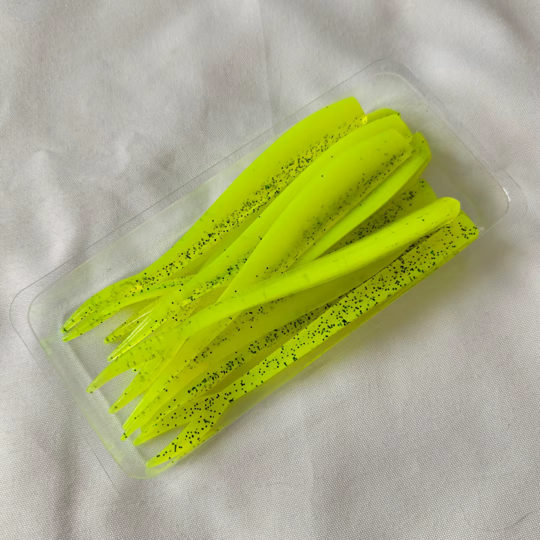 Swolfy Jerk Shad cola dividida señuelo para lubina - imagen 5